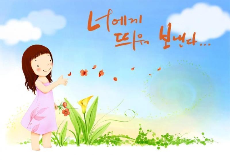 韩国儿童插画psd素材-38