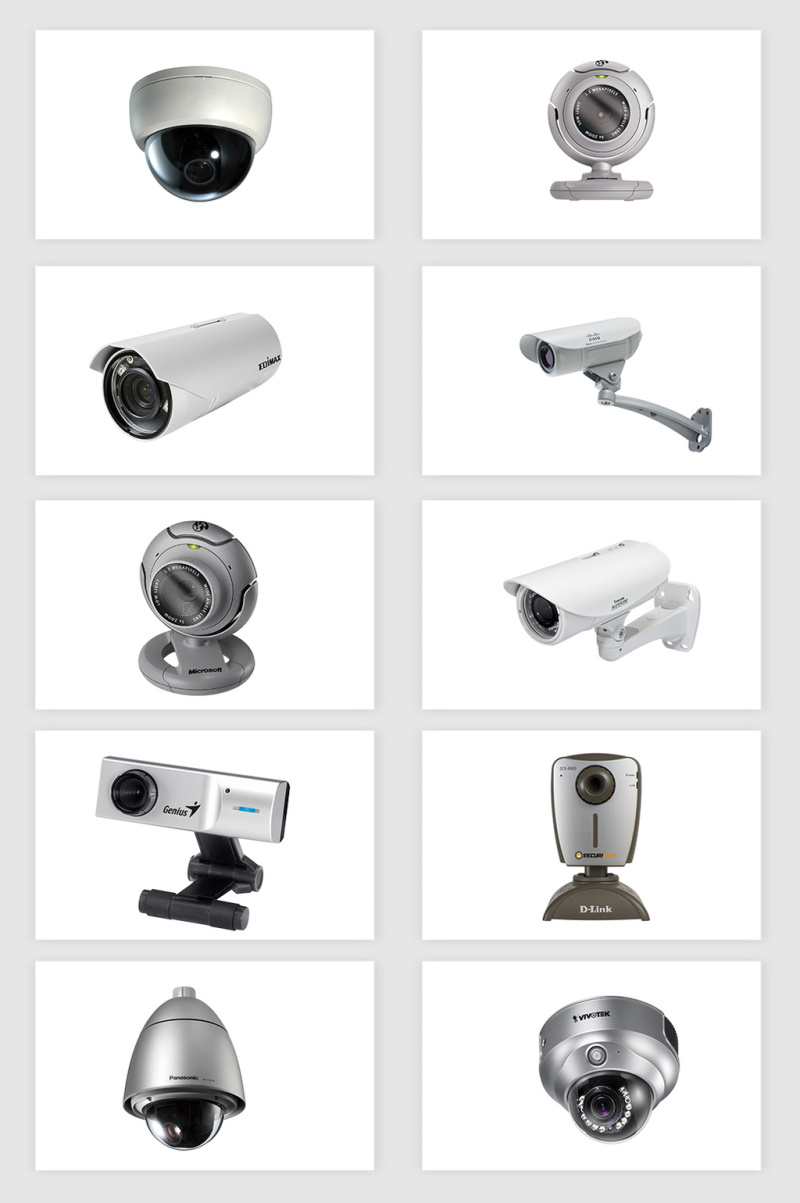 高清免抠监控摄像头素材