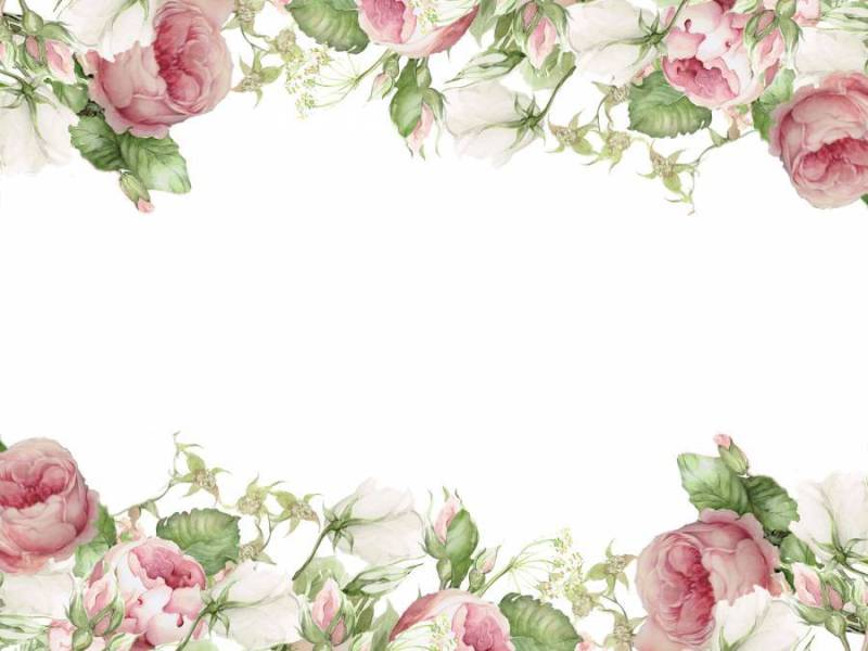 花框架215 - 古典红玫瑰花框架