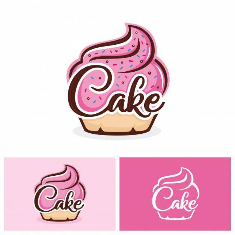 蛋糕徽标模板