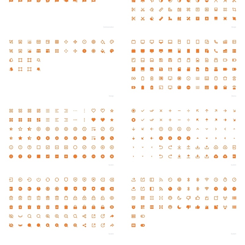 橙色商业办公ppt图标
