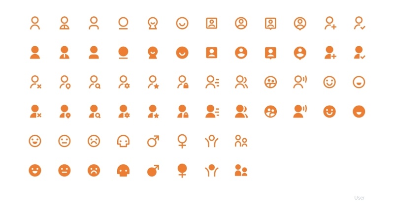 橙色商业办公ppt图标