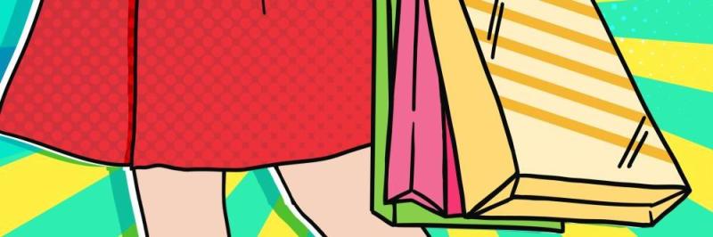 卡通手绘民国风新年春节年货节插画PSD大字报素材42