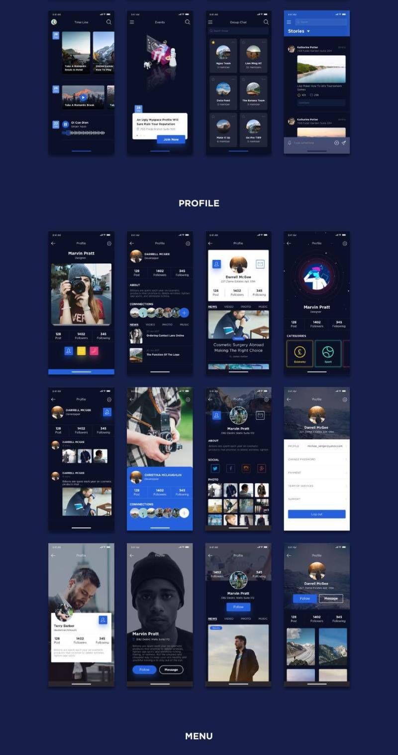 Noway Mobile App UI KIT