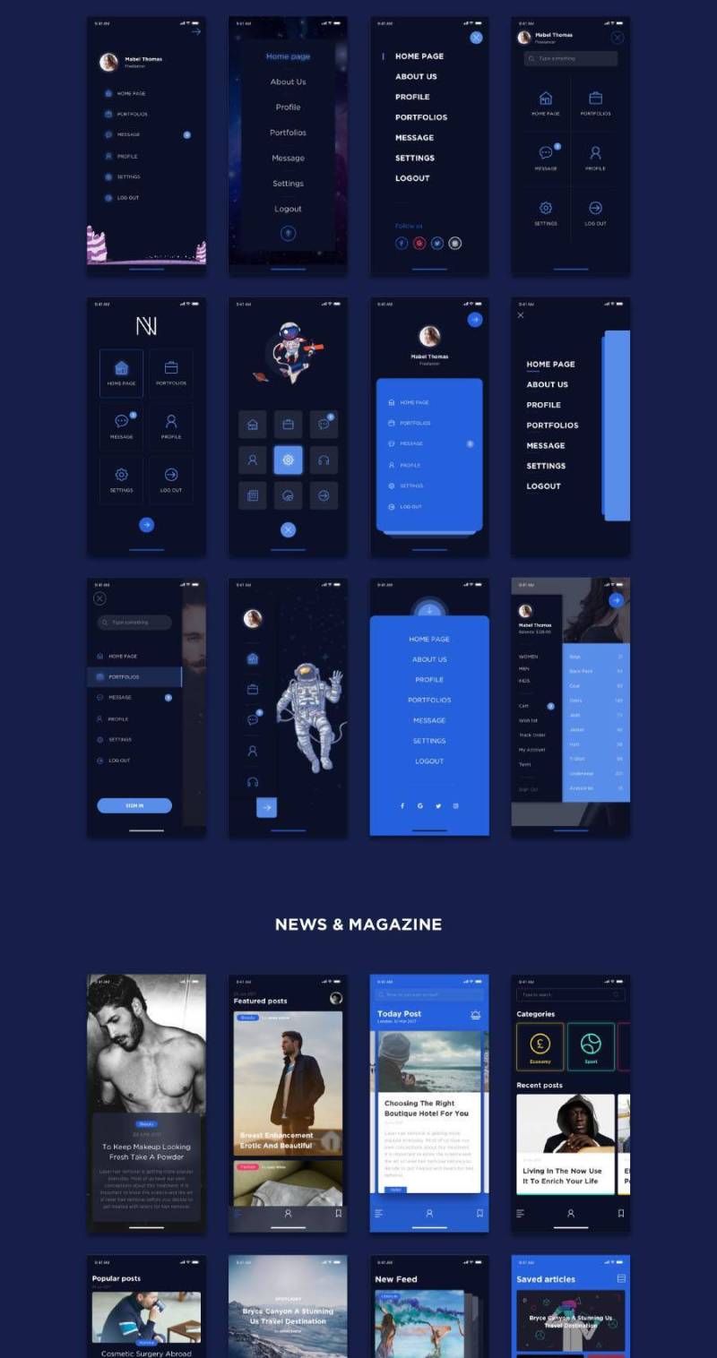 Noway Mobile App UI KIT