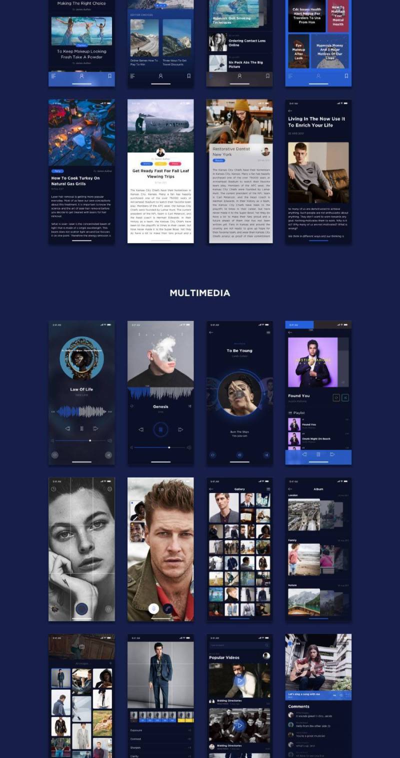 Noway Mobile App UI KIT