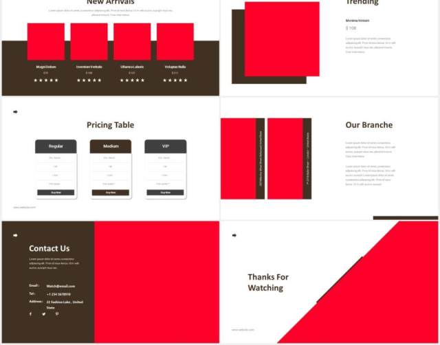 手表店产品介绍PPT图片版式设计模板Watch Shop Powerpoint Template 手表店产品介绍PPT图片版式设计模板Watch Shop Powerpoint Template