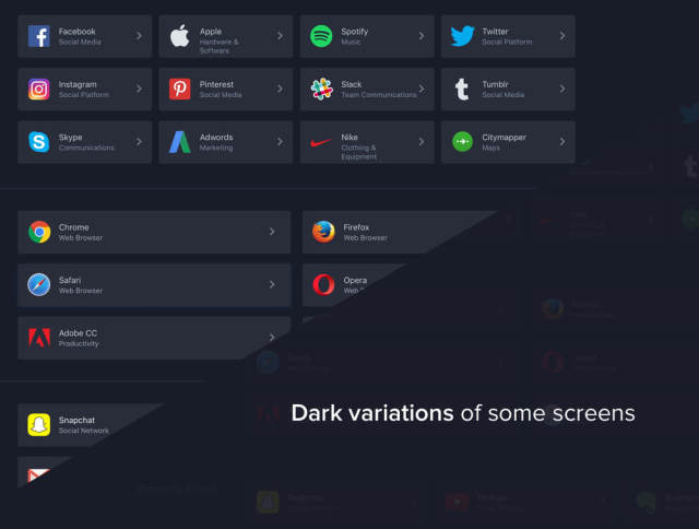 在Sketch，40 Web Dashboard UI Kit中设计的40个仪表板UI屏幕