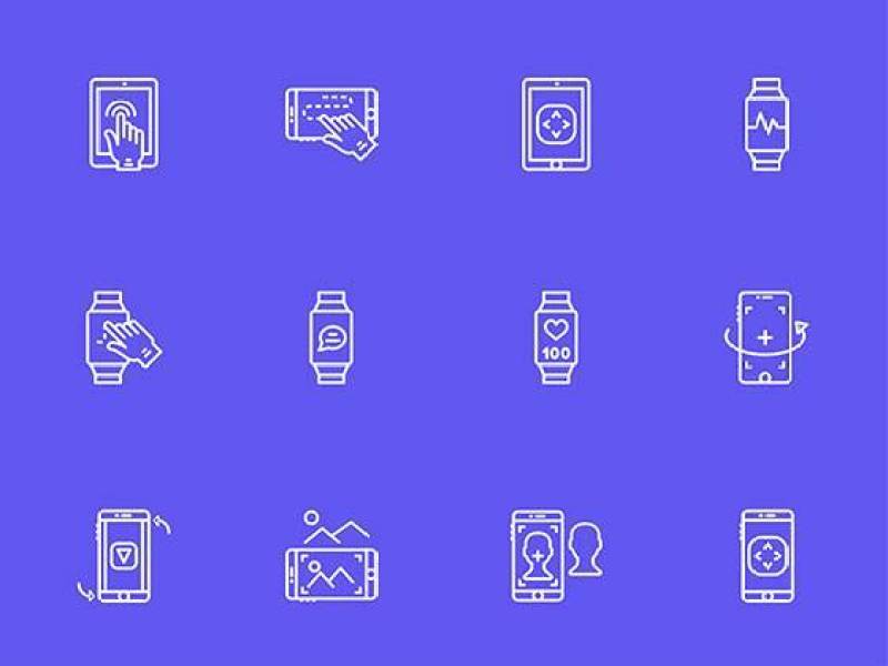 40 枚虚拟现实元素图标