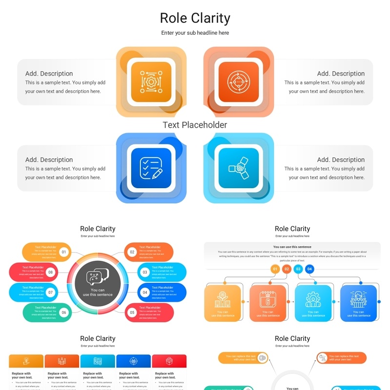 清晰角色信息图PPT模板Role Clarity
