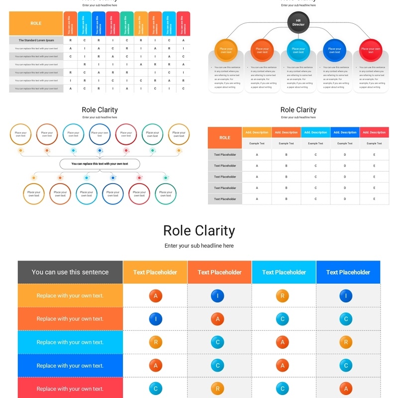 清晰角色信息图PPT模板Role Clarity