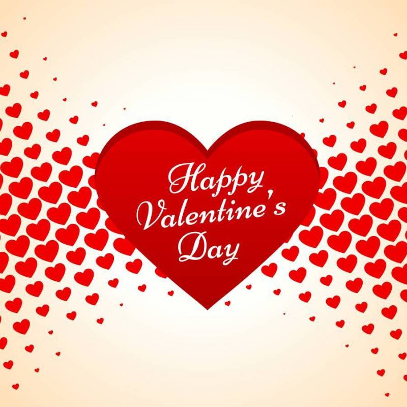 情人节心背景矢量设计插画