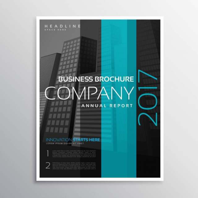 公司业务杂志年度报告封面模板