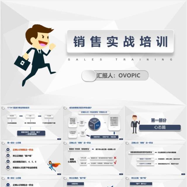 超实用企业管理销售实战技巧培训课件PPT模板