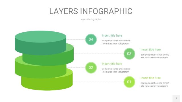 浅绿色3D分层PPT信息图6