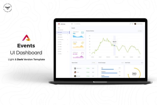 事件管理网站后台仪表板用户UI界面工具包PSD模板Events-Admin-Dashboard-UI-Kit 事件管理网站后台仪表板用户UI界面工具包PSD模板Events-Admin-Dashboard-UI-Kit