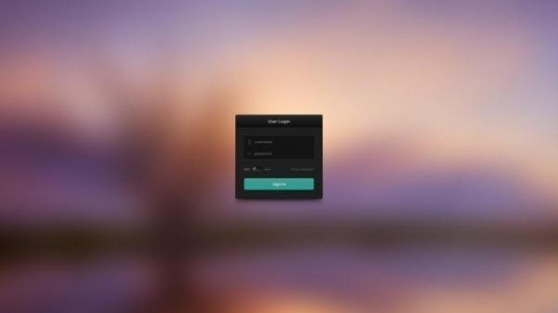 质感黑色登录框