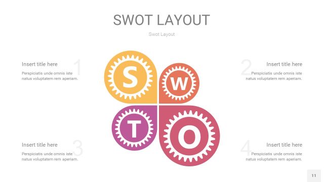 粉黄色SWOT图表PPT11 粉黄色SWOT图表PPT11