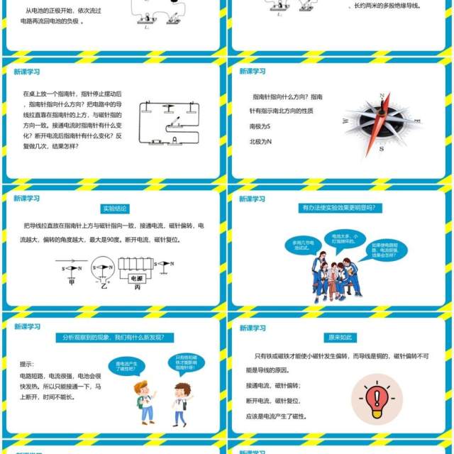 教科版六年级科学上册电和磁PPT模板