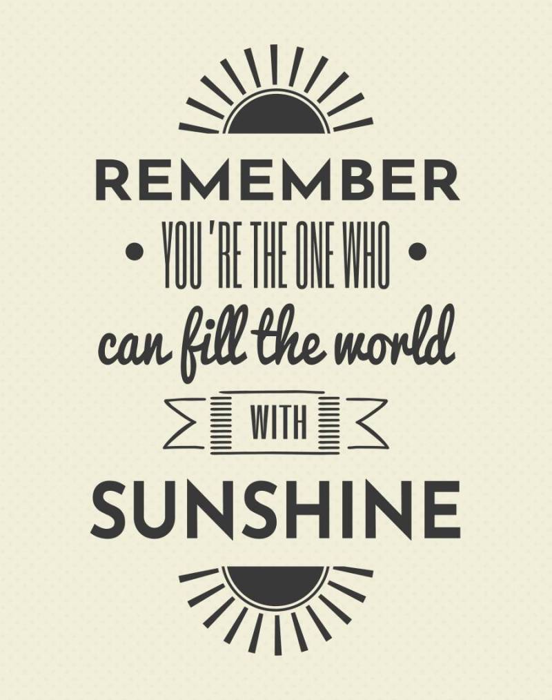 排版的太阳报价墙艺术海报