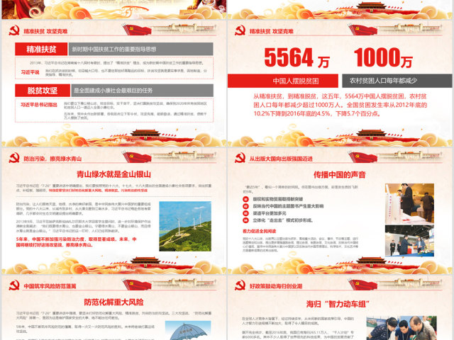 喜迎党的十九大砥砺奋进的五年PPT 喜迎党的十九大砥砺奋进的五年PPT