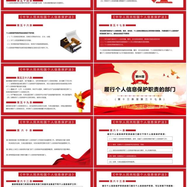 红色大气个人信息保护法动态PPT模板 红色大气个人信息保护法动态PPT模板