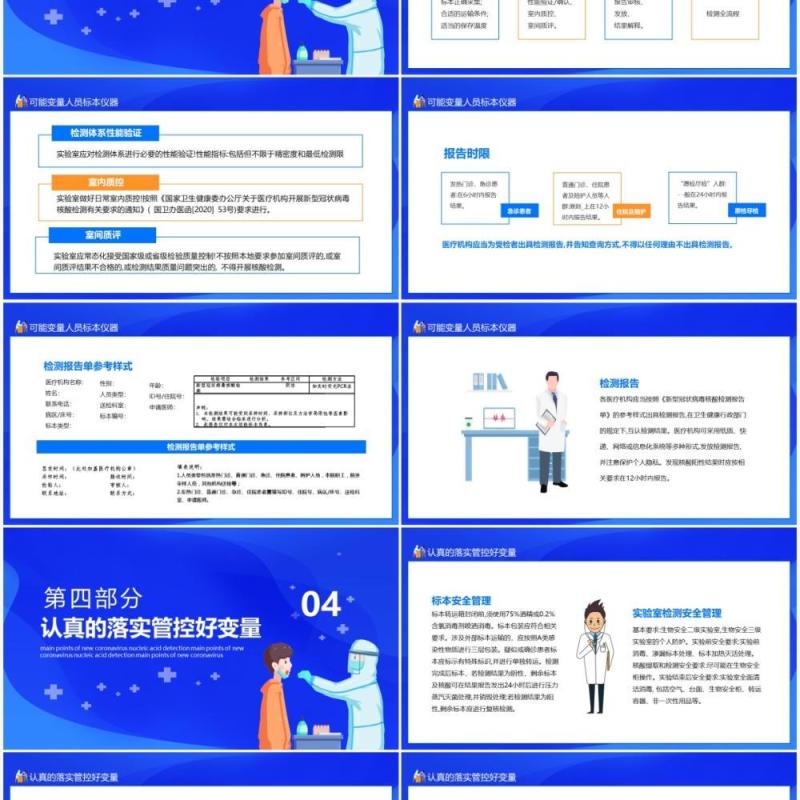 新型冠状病毒核酸检测工作要点动态PPT模板