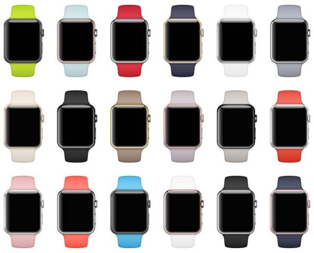 Apple Watch 系列 2 全色系模型 Apple Watch 系列 2 全色系模型