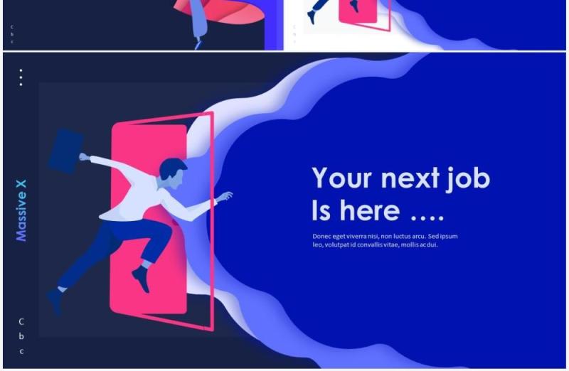 平面插画图形设计PPT素材模板Flat Graphic Designs