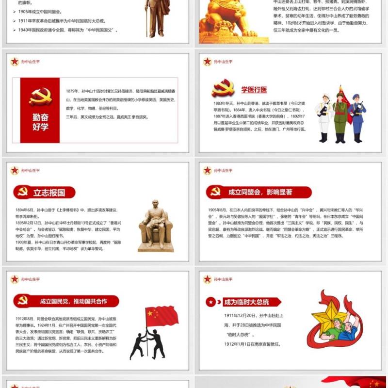 党政风学习中山精神争做阳光之子PPT模板