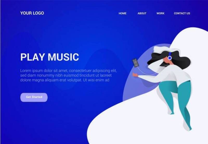 Landing page template