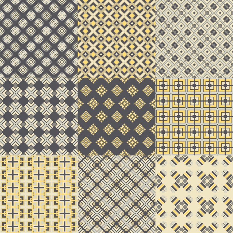 优雅的几何无缝图案集合10