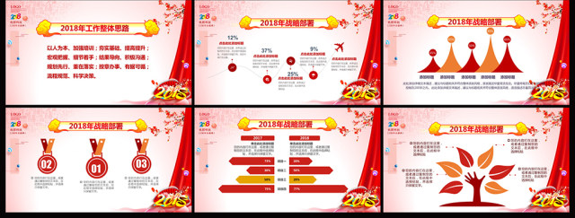 2018红色时尚大气创意年会颁奖典礼ppt 2018红色时尚大气创意年会颁奖典礼ppt