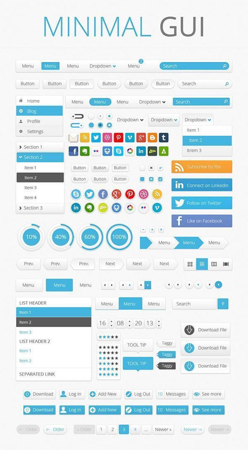 Minimal_Gui界面PSD分层