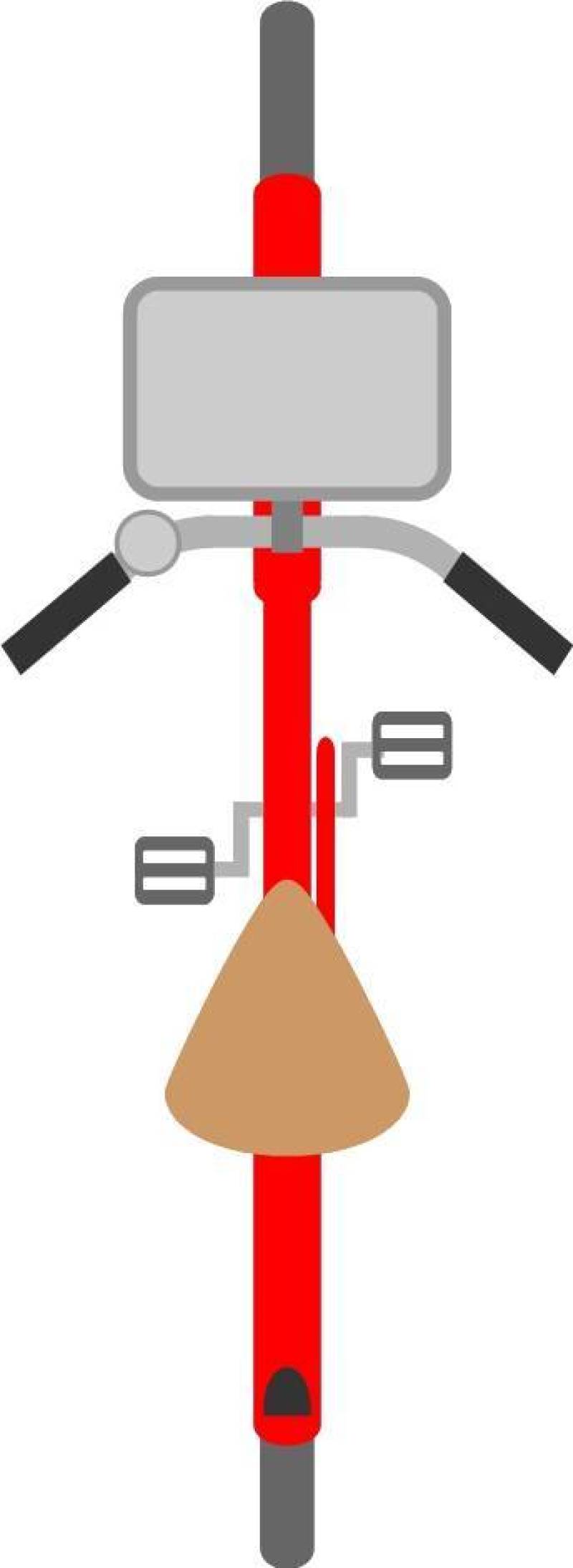 自行车从顶部看