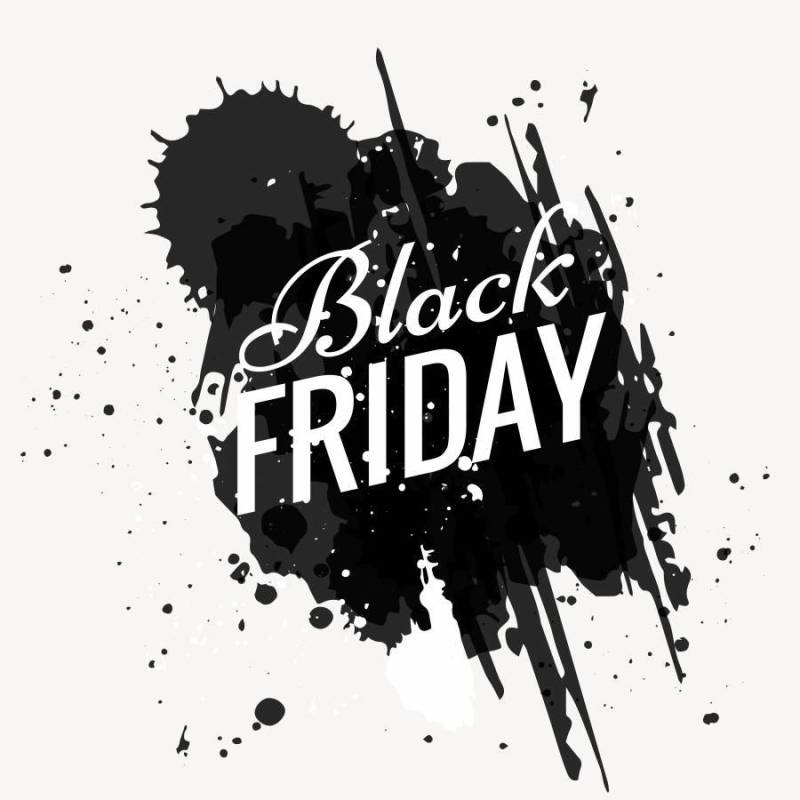 grunge黑色星期五设计插图
