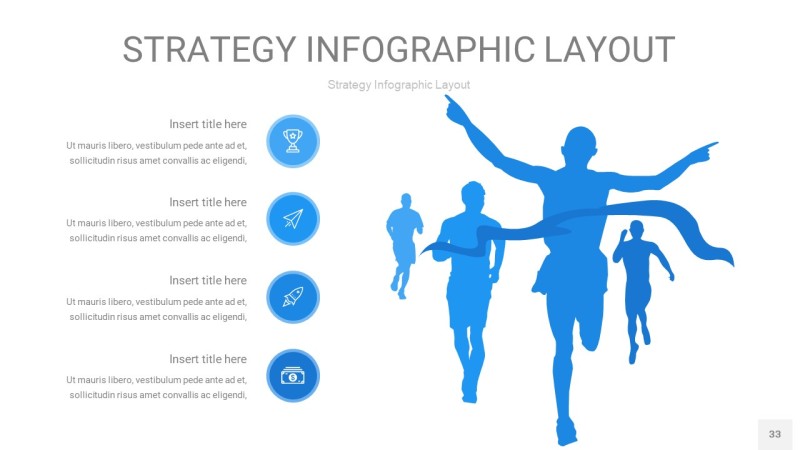 蓝色战略计划统筹PPT信息图33
