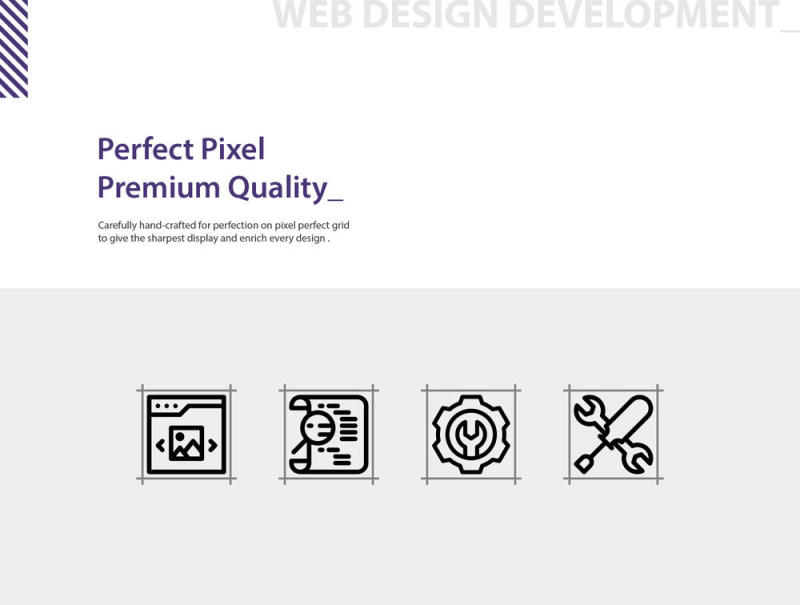 50网页设计开发图标设置像素完美集合，网页设计开发图标集