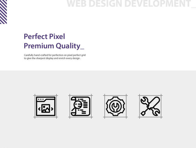 50网页设计开发图标设置像素完美集合，网页设计开发图标集
