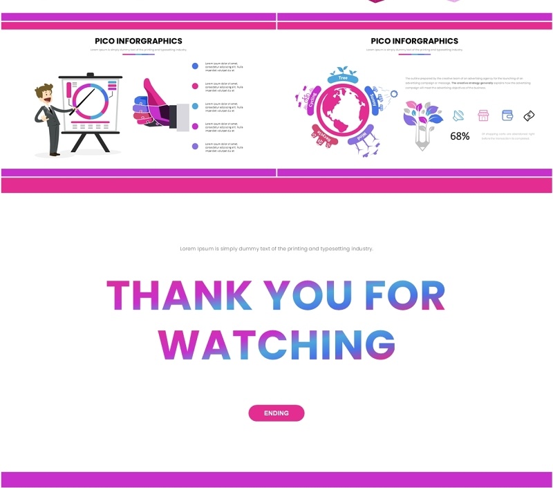 信息图表PPT模板素材Pico Infographic 4