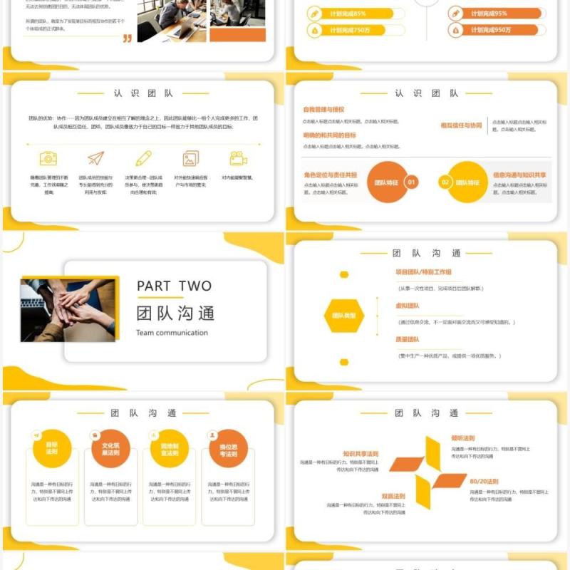 黄色商务风企业培训宣传介绍PPT模板