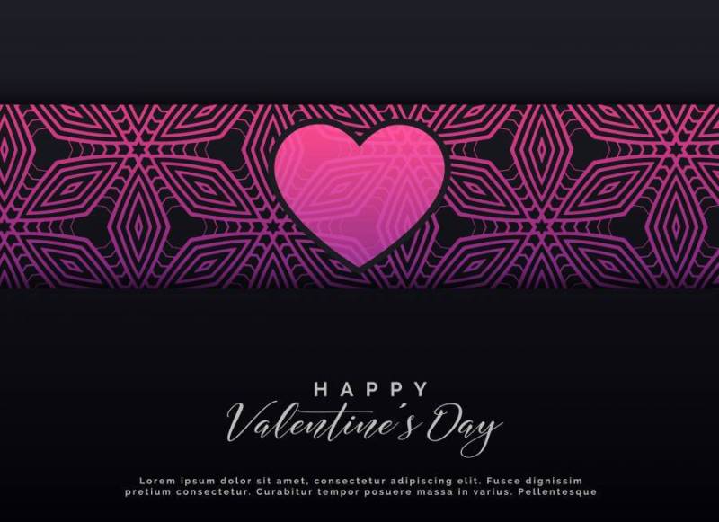 情人节＆＃x27; s天黑暗的背景设计