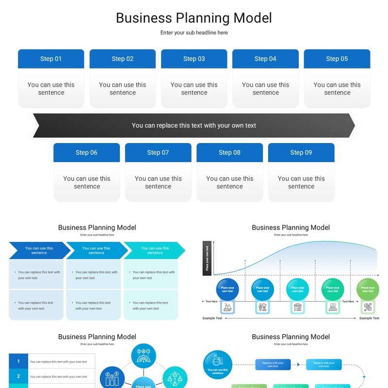 商业计划策划模型PPT模板素材Business Planning Model