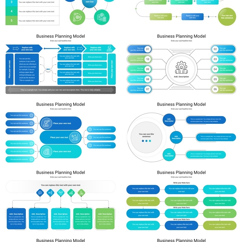 商业计划策划模型PPT模板素材Business Planning Model