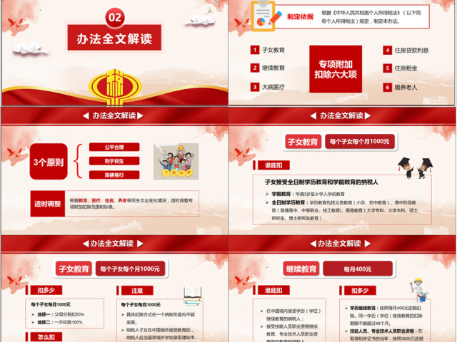 原创新个税改革解读个人所得税专项附加扣除暂行办法ppt-版权可商用 原创新个税改革解读个人所得税专项附加扣除暂行办法ppt-版权可商用