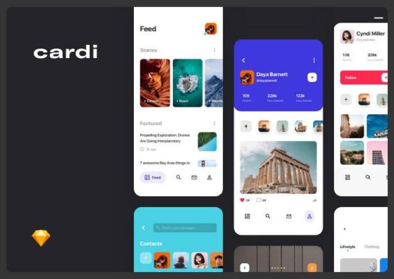 用户界面套件Cardi UI Kit