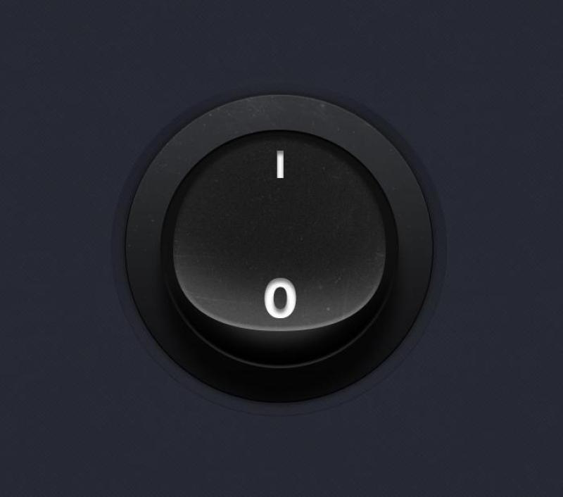 深色圆开关按钮psd分层素材