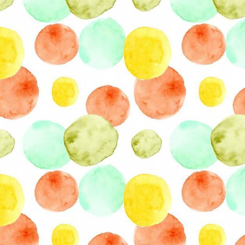 多彩的水彩点无缝模式