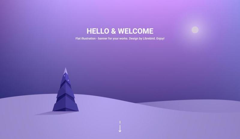 12款简约风景、场景插画、游戏剪影矢量素材