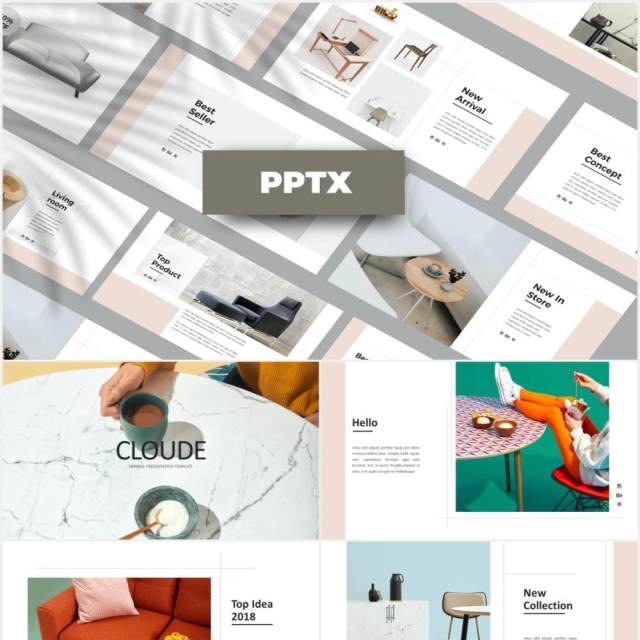 家居家具产品图片展示PPT模板Cloude - Powerpoint Template 家居家具产品图片展示PPT模板Cloude - Powerpoint Template